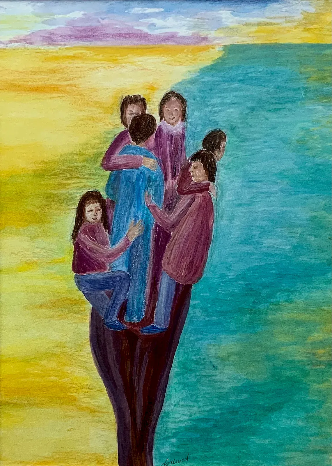 Familie — Gemälde von Jutta
