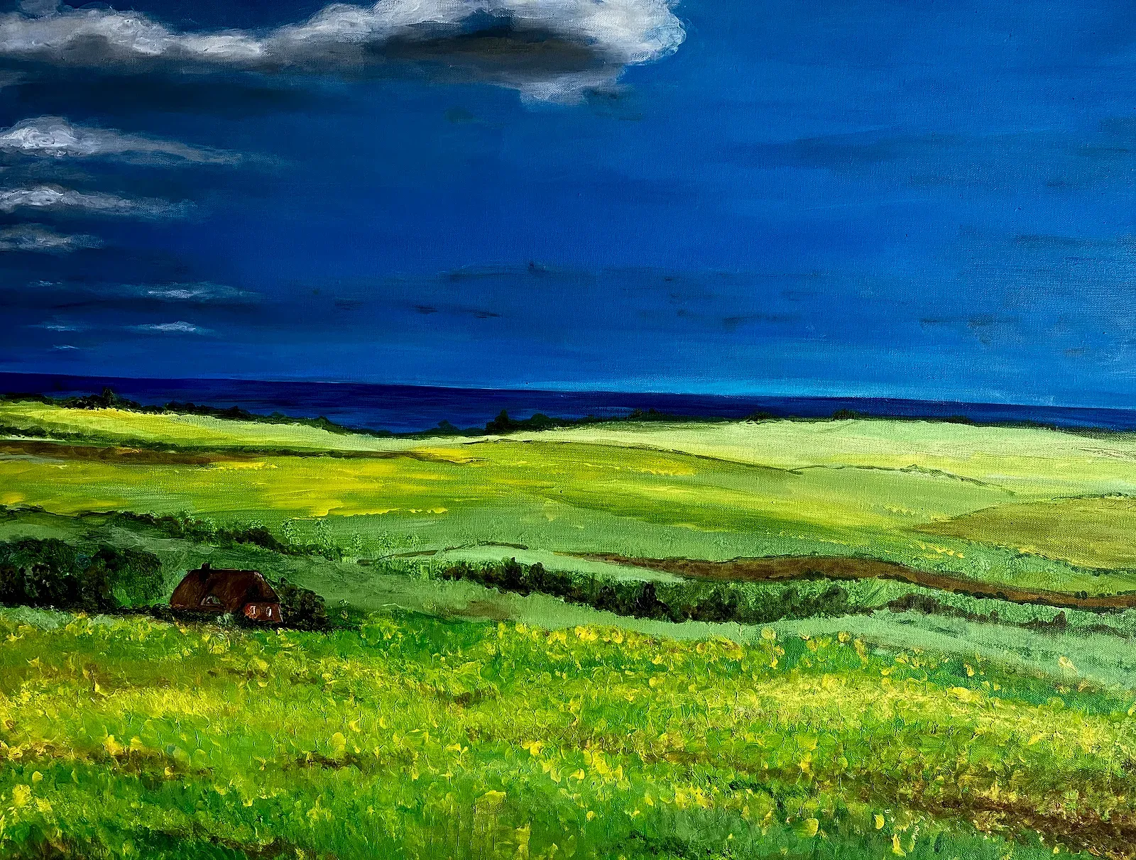 Feld am Meer — Gemälde von Jutta