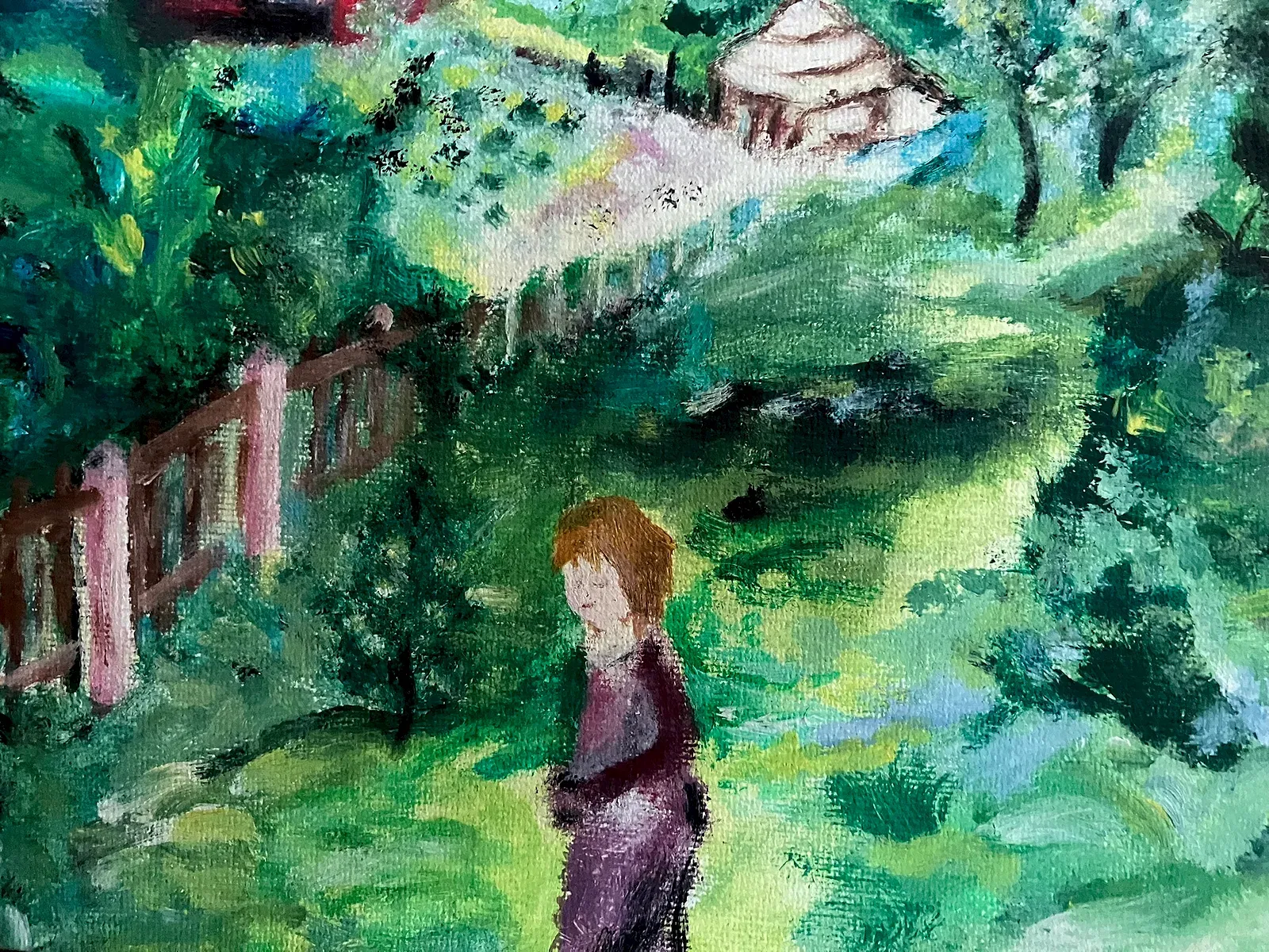 Im Garten — Gemälde von Jutta