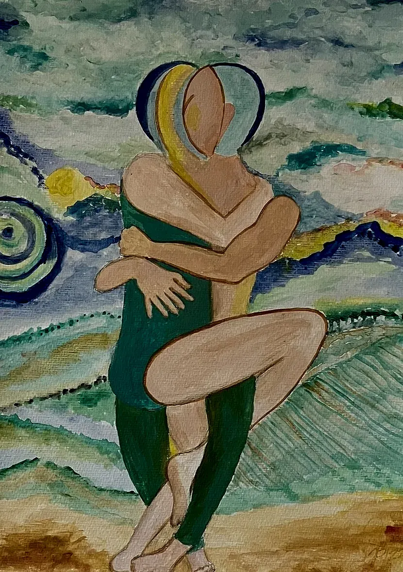 Umarmung — Gemälde von Jutta