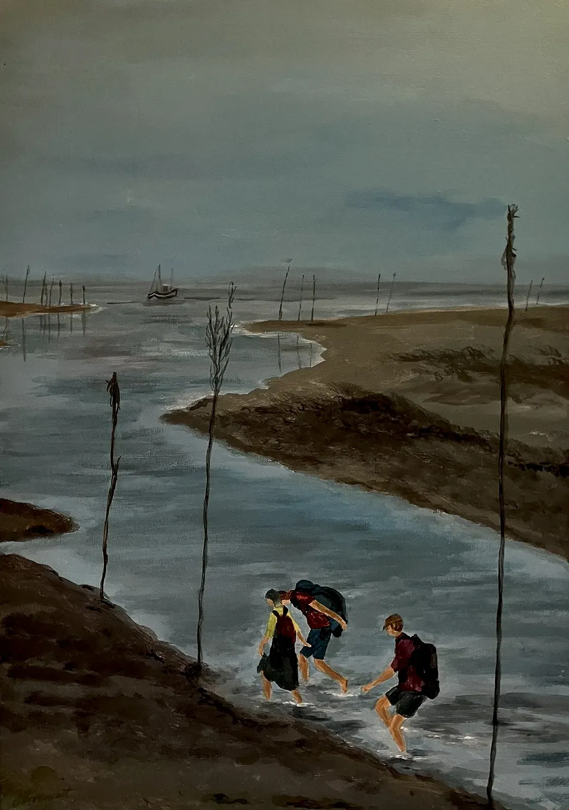 Wattlandschaft — Gemälde von Jutta